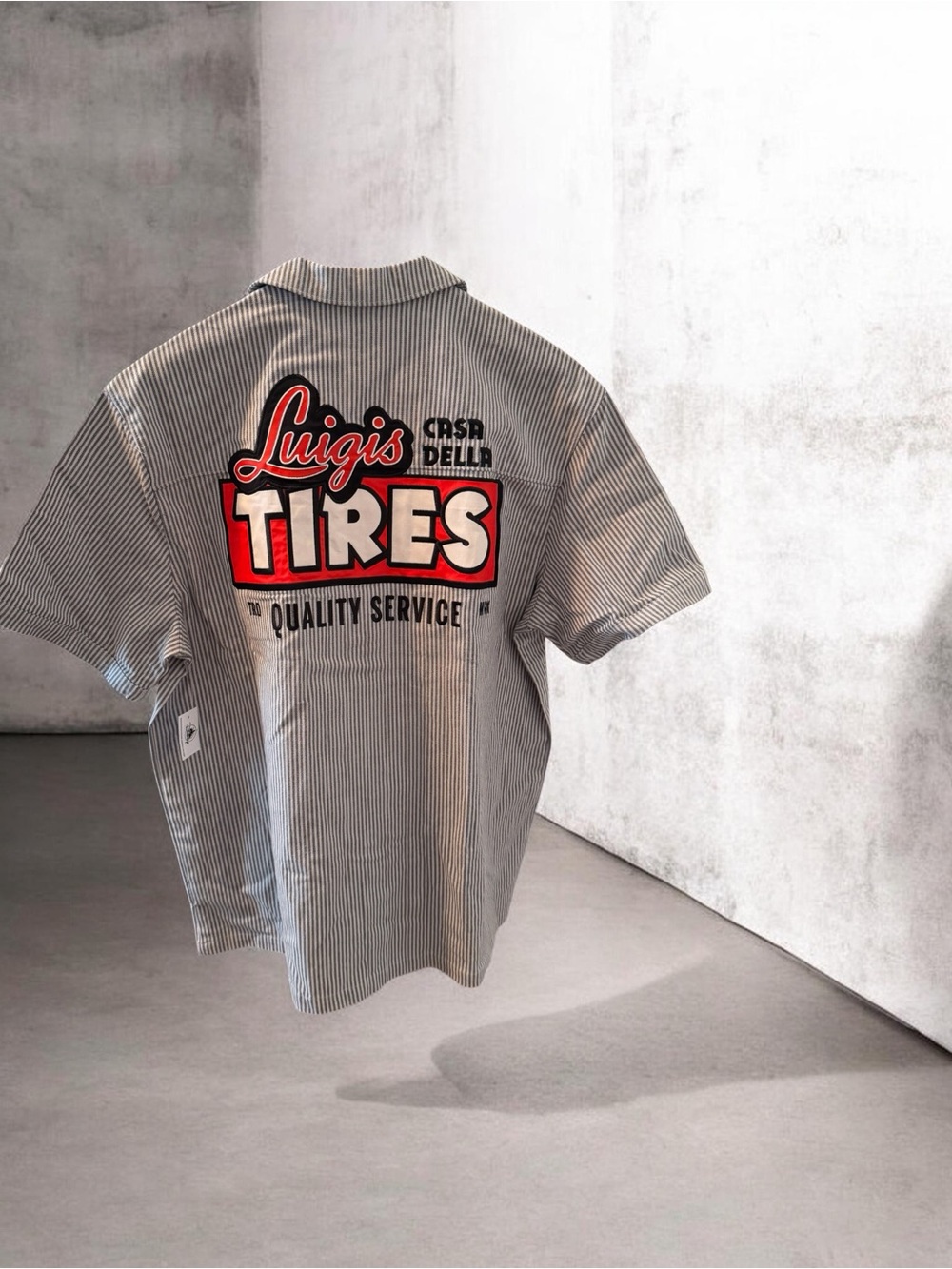 Disney Cars Luigi’s Tires Button Up Shirt MEN Unisex,NWT